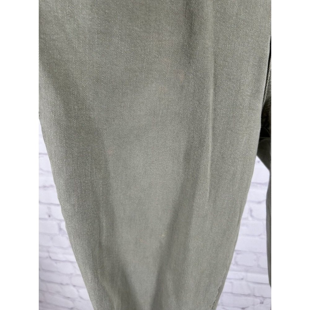 Joe's Jeans Military Green Distressed Skinny Ankle Mid Rise Jeans Pants (30x28) - Picture 10 of 13